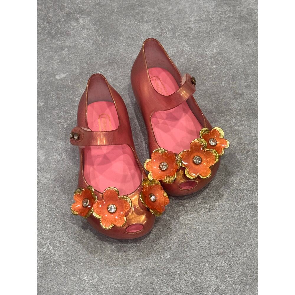 Mini Melissa UltraGirls Jelly Shoes - 31950 Floral Design-Size 7